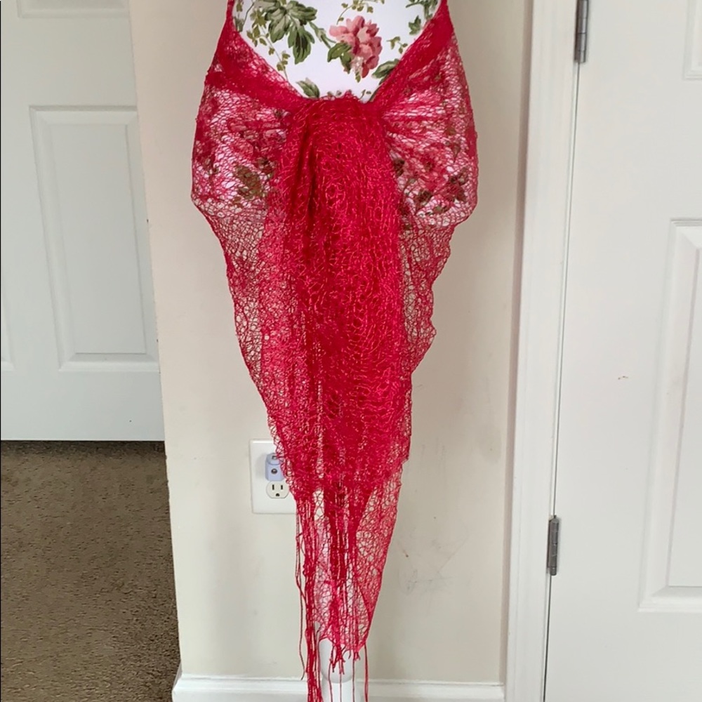 Hot Pink Beach Sarong O/S